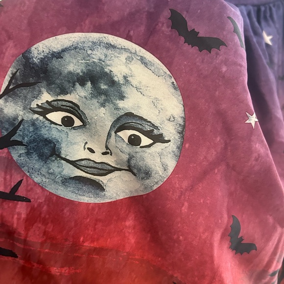 Lindy Bop Audrey sinister scene Halloween moon haunted house dress uk10 - Picture 2 of 9